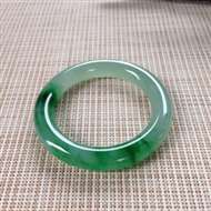 17041433#圆条尺寸：55.8x11.7x11.5mm 冰辣色镯，很粗很粗，种老色辣，