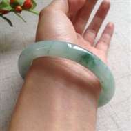 冰飘花圆条手镯，完美