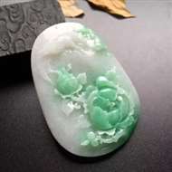 T 带色花开富贵 尺寸: 63-42-9mm