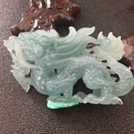 冰种蓝水龙