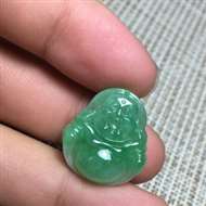 辣色佛公 料子细腻 颜色鲜艳 种老水足 面相佳 雕工好 完美