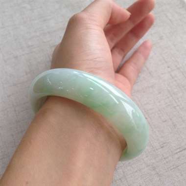 冰阳绿正装手镯，完美
