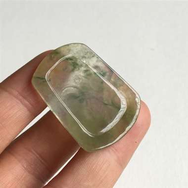 冰黄 悟道 佛 冰种 黄翡 飘绿花 质地细腻 冰透感好 水头足 雕刻工艺精湛 佩戴漂亮 无纹裂 尺寸