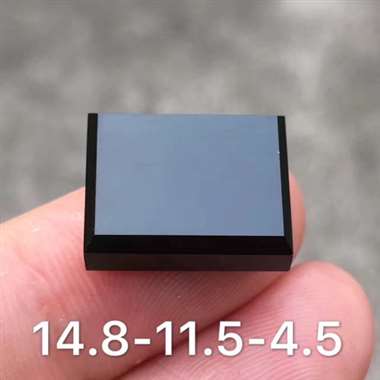 冰种墨翠方戒面 