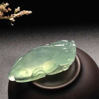 冰种晴水金蟾 尺寸30-14-13毫米