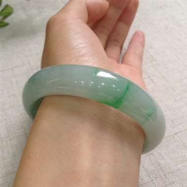 冰阳绿正装手镯，完美