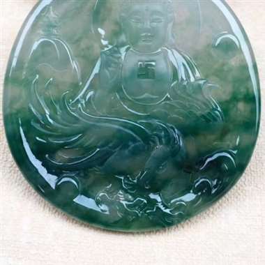 L冰种飘绿《阿弥陀佛》。细腻种水足,水润怡人,完美 L冰种飘绿《阿弥陀佛》。细腻种水足,水润怡人,完美