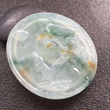 双彩望月牌 举头望明月 低头思故乡 对游子而言 家永远是最温暖的港湾