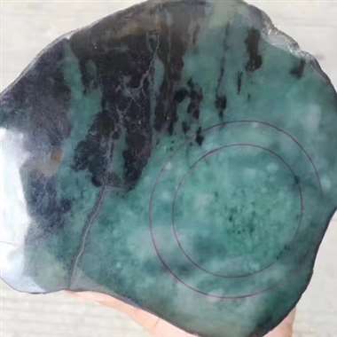DJ622新货3.13kg莫弯基改口飘花手镯料，肉质细腻，大片飘花密布，灯下底色足，完