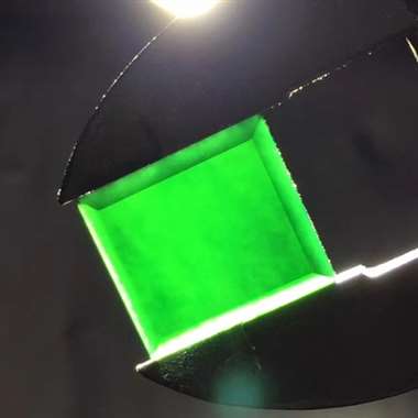 冰种墨翠方戒面 