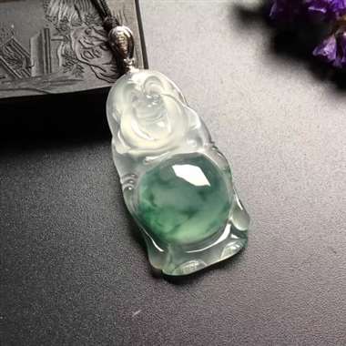 T冰飘花站佛 尺寸: 37-20-8mm