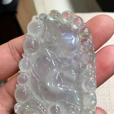 天然翡翠A货冰透水润起光望子成