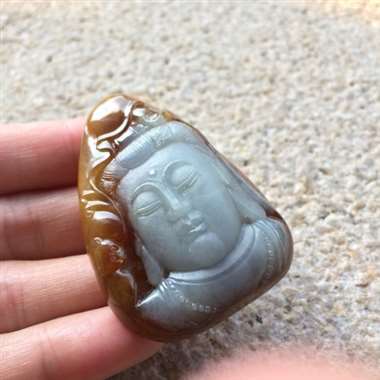 缅甸翡翠A货，福在眼前，谁买去会给你带来好运。