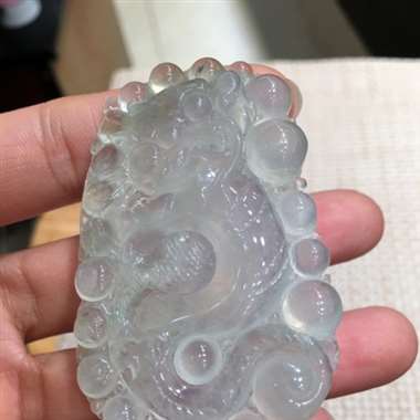 天然翡翠A货冰透水润起光望子成