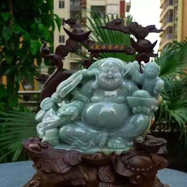 精美水润 冰糯 老坑 精美 招财进宝 多子多福 笑口常开 精美笑佛 尺寸 400.330.150裸石 精美水润 冰糯 老坑 精美 招财进宝 多子多福 笑口常开 精美笑佛 尺寸 400.330.150裸石
