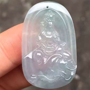 福利!冰种文殊菩萨:完美无裂纹,种老起胶,雕工精致,饱满,尺寸:35.6/22.4/6.6 ,tm1 福利!冰种文殊菩萨:完美无裂纹,种老起胶,雕工精致,饱满,尺寸:35.6/22.4/6.6 ,tm1
