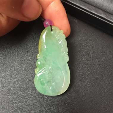 缅甸翡翠黄加绿，种好料好