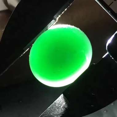 冰种墨翠戒面 