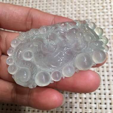 天然翡翠A货冰透水润起光望子成