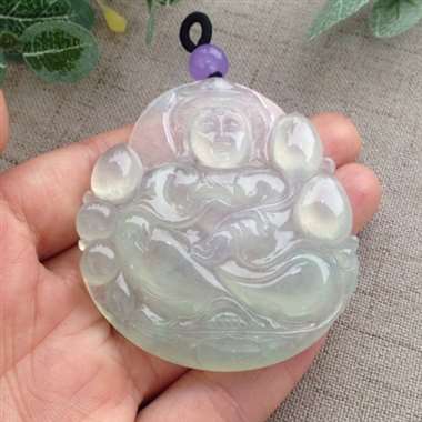 冰种观音，大件，完美！水润通透