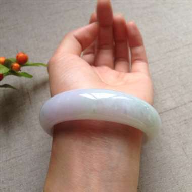 冰浅粉紫绿正装手镯