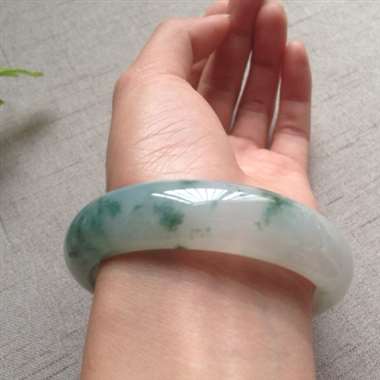冰飘蓝花正装手镯