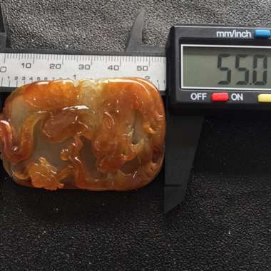 冰糯种飘黄貔貅挂件