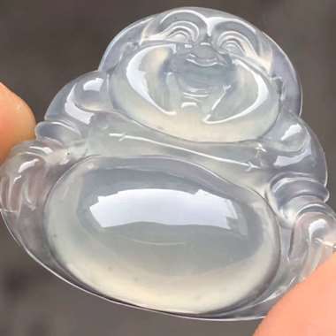 福利！冰种小坐佛：完美无裂纹，种老起胶，雕工精致，饱满尺寸：23.2/25.5/6.3 ，tm16