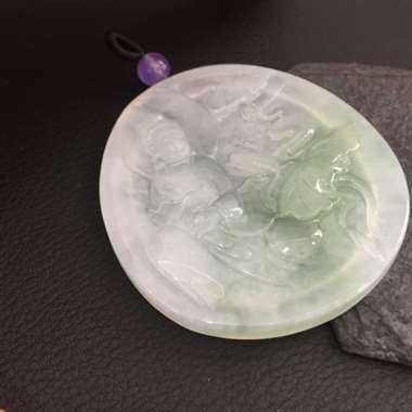 冰种观音，大方美观，雕工精湛。