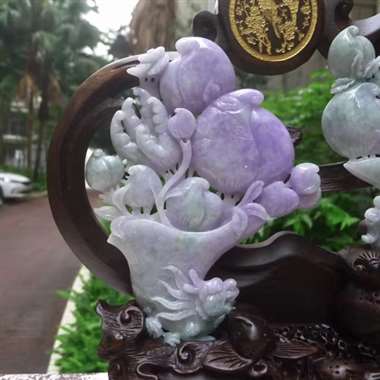 翡翠A货老坑水润紫气东来龙凤呈祥寿比南山龙凤杯摆件 约裸石尺寸:170/130/12*173/130 翡翠A货老坑水润紫气东来龙凤呈祥寿比南山龙凤杯摆件 约裸石尺寸:170/130/12*173/130