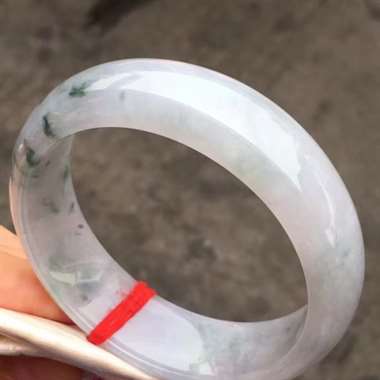 糯种淡紫罗兰飘花 略有棉 尺寸59-19.8-8