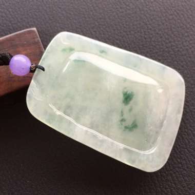 冰糯种浅底飘花马牌挂件 直上青云