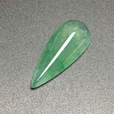 阳绿水滴吊坠 种老水足 水润饱满 冰透十足 镶嵌效果更佳