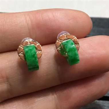 路路通耳钉，路路畅通，财源滚滚，色阳，细腻，完美，18k金镶嵌，时尚潮流，低调奢华，值得拥有，耳坠尺