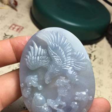 紫罗兰大展宏图牌 料子细腻 种水足 雕工精美 栩栩如生 完美大件