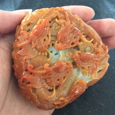 糯种九龙摆件