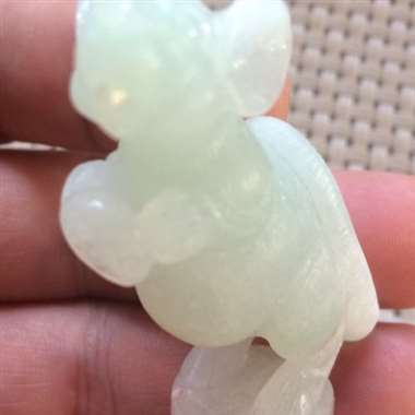 恭喜发财小摆件一对。种老水足、磨砂工艺、小巧玲珑、维妙维肖、性价比很高！