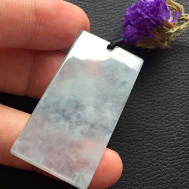 冰种飘花花件挂件 冰爽干净 水润通透