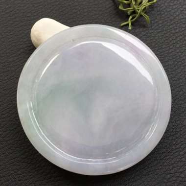 糯种飘花阿弥陀佛挂件，干净清爽，造型饱满，完美无瑕。