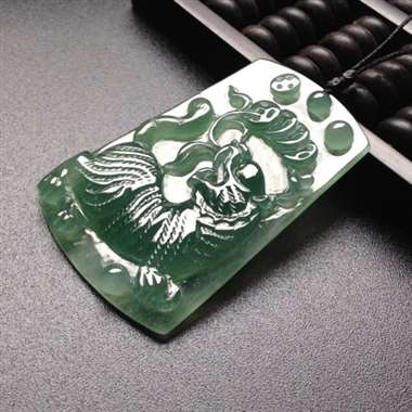 冰种晴底虎牌 尺寸51-33-5毫米