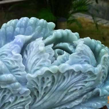 大白菜摆件 精美水润 冰糯 老坑春带彩 精美 招财进宝 财源广进 步步高升 升官发财 精美白菜摆件