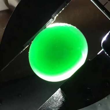 冰种墨翠戒面 