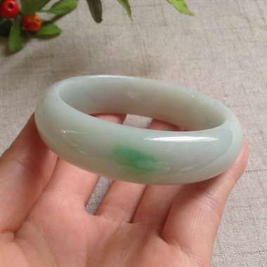 冰阳绿正装手镯，完美