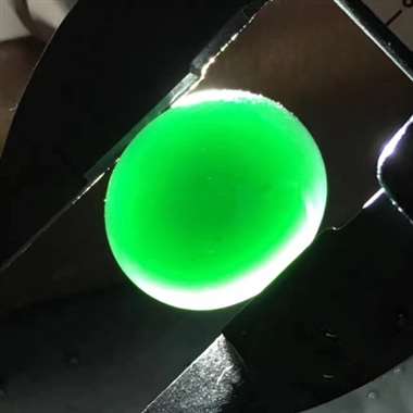 冰种墨翠戒面 