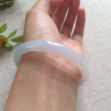 冰春带彩贵妃手镯，完美！