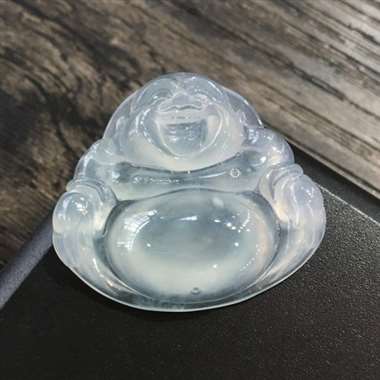 冰佛公，完美起光，饱满细腻，面相好，质量一流，性价比高，推荐，尺寸32.9*29.8*7.2mm，重