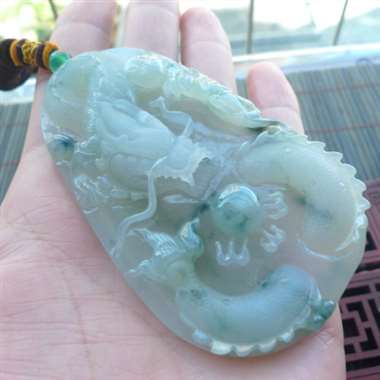 111306完美无纹裂好种起胶飘花龙牌 尺寸81.7-49.6-10.3mm 种水好 精雕细琢 性价