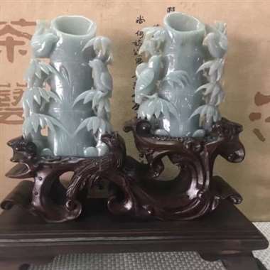 新老种翡翠，精美雕刻，工细料子杠杠滴