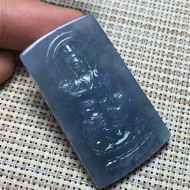 紫罗兰观音 种老水润 雕工精细 完美无裂 外形方正 美观