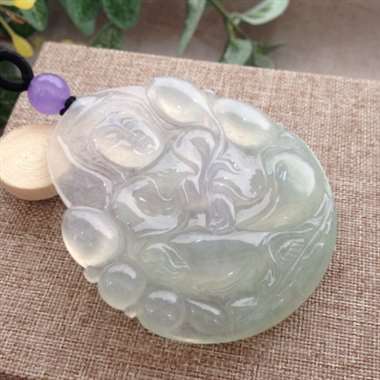 冰种观音，大件，完美！水润通透